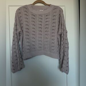American Eagle Lilac Purple Chunky Knit Sweater S